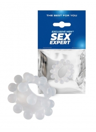 Эластичное эрекционное кольцо с двумя рядами шариков - Sex Expert - #SOTBIT_REGIONS_UF_V_REGION_NAME# купить с доставкой