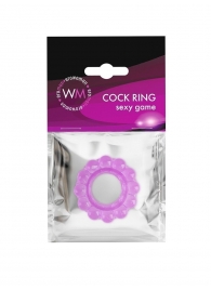 Лиловое эрекционное кольцо с 2 рядами стимулирующих шариков - Erowoman-Eroman - #SOTBIT_REGIONS_UF_V_REGION_NAME# купить с доставкой