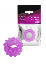 Лиловое эрекционное кольцо с 2 рядами стимулирующих шариков - Erowoman-Eroman - #SOTBIT_REGIONS_UF_V_REGION_NAME# купить с доставкой