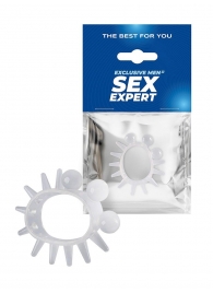 Эластичное эрекционное кольцо с шариками и лучами - Sex Expert - #SOTBIT_REGIONS_UF_V_REGION_NAME# купить с доставкой