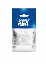 Эластичное эрекционное кольцо с шипиками и шариком - Sex Expert - #SOTBIT_REGIONS_UF_V_REGION_NAME# купить с доставкой