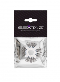 Эластичное эрекционное кольцо с черными «ресничками» - Sextaz - #SOTBIT_REGIONS_UF_V_REGION_NAME# купить с доставкой