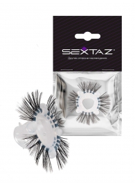 Эластичное эрекционное кольцо с черными «ресничками» - Sextaz - #SOTBIT_REGIONS_UF_V_REGION_NAME# купить с доставкой