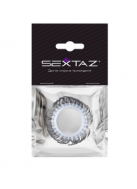 Эластичное эрекционное колечко с черными «ресничками» - Sextaz - #SOTBIT_REGIONS_UF_V_REGION_NAME# купить с доставкой