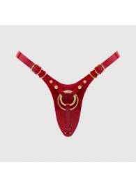 Красный пояс для фиксации насадок Strap-On-Me Leatherette Harness Fabulous - Strap-on-me - купить с доставкой в Москве