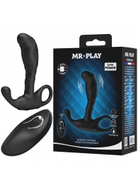 Черный изогнутый массажёр простаты с вибрацией и пультом ДУ - Baile - в Москве купить с доставкой