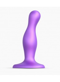 Фиолетовая насадка Strap-On-Me Dildo Plug Curvy size S - Strap-on-me - купить с доставкой в Москве