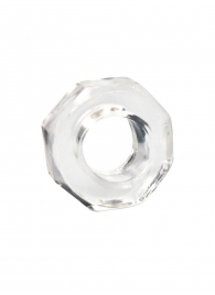 Прозрачное эрекционное кольцо в форме гайки - Sex Expert - в Москве купить с доставкой