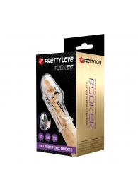 Прозрачная насадка на пенис Booker - 8 см. - Baile - в Москве купить с доставкой