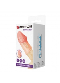 Телесная насадка на пенис Booker - 8 см. - Baile - в Москве купить с доставкой