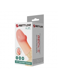 Телесная насадка на пенис Huel - 9 см. - Baile - в Москве купить с доставкой