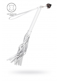 Белая кожаная плеть - 50 см. - Pecado - купить с доставкой в Москве