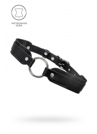 Черный кожаный чокер-ошейник со скруглёнными углами - Pecado - купить с доставкой в Москве