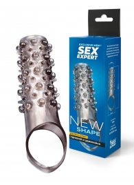 Дымчатая насадка на пенис с шипами и выпуклостями - 12 см. - Sex Expert - #SOTBIT_REGIONS_UF_V_REGION_NAME# купить с доставкой