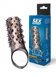 Дымчатая насадка на пенис с шипами и выпуклостями - 12,5 см. - Sex Expert - #SOTBIT_REGIONS_UF_V_REGION_NAME# купить с доставкой