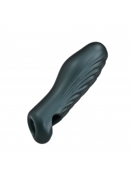 Серая силиконовая насадка на пенис с подхватом Manwan Ryzer - Manwan - в Москве купить с доставкой