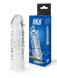Прозрачная закрытая насадка на пенис - 17 см. - Sex Expert - #SOTBIT_REGIONS_UF_V_REGION_NAME# купить с доставкой