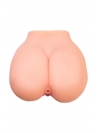 Реалистичный мастурбатор в форме попки с 2 любовными входами - No Name - в Москве купить с доставкой