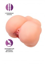 Реалистичный мастурбатор в форме попки с 2 любовными входами - No Name - в Москве купить с доставкой