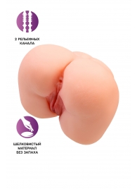 Реалистичный мастурбатор-попка с 2 любовными входами - No Name - в Москве купить с доставкой
