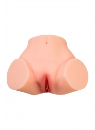 Телесный реалистичный мастурбатор-полуторс с 2 любовными входами - No Name - в Москве купить с доставкой
