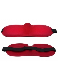 Красная глухая маска на резинке - Sitabella - купить с доставкой в Москве