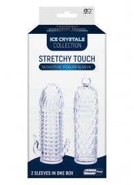 Набор из 2 прозрачных насадок на член Seductive Tickler Sleeves Set - NMC - в Москве купить с доставкой
