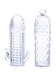 Набор из 2 прозрачных насадок на член Seductive Tickler Sleeves Set - NMC - в Москве купить с доставкой