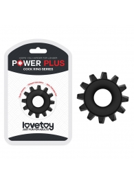 Чёрное эрекционное кольцо для пениса Power Plus - Lovetoy - в Москве купить с доставкой