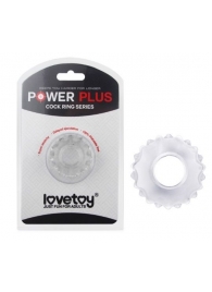 Прозрачное эрекционное кольцо Power Plus - Lovetoy - в Москве купить с доставкой