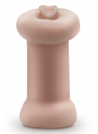 Телесный люминесцентный двусторонний мастурбатор Tasha - Blush Novelties - в Москве купить с доставкой