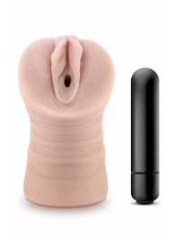 Телесный мастурбатор-вагина Ayumi с вибрацией - Blush Novelties - в Москве купить с доставкой