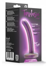 Фиолетовая насадка с гладкой поверхностью Surrender 4.75 Inch Beginner Pegging Dildo - 12 см. - Blush Novelties - купить с доставкой в Москве