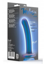 Синяя насадка с гладкой поверхностью Surrender 5.75 Inch Intermediate Pegging Dildo - 14,6 см. - Blush Novelties - купить с доставкой в Москве