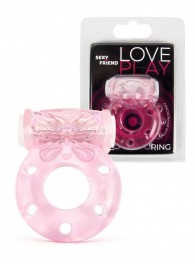 Розовое эрекционное виброкольцо с бабочкой - 1137 - в Москве купить с доставкой