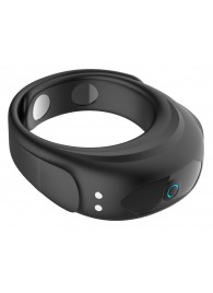 Черное эрекционное виброкольцо на ремешках - Boys of Toys - в Москве купить с доставкой