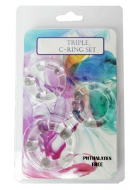 Набор из 3 эрекционных прозрачных колец - Boys of Toys - в Москве купить с доставкой