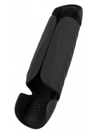 Черный вибромастурбатор с трехточечной стимуляцией Penis Trainer with 3 Point Stimulation - Orion - в Москве купить с доставкой