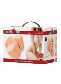 Телесный мастурбатор Liora с 2 любовными тоннелями - Baile - в Москве купить с доставкой