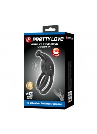 Черное перезаряжаемое виброкольцо Goodwin - Baile - в Москве купить с доставкой