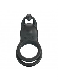 Черное перезаряжаемое виброкольцо Goodwin - Baile - в Москве купить с доставкой