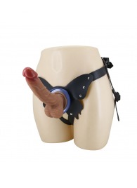 Поясной страпон Wells: трусики в форме бабочки и фаллоимитатор-насадка - Baile - купить с доставкой в Москве