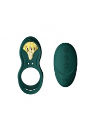 Зеленое эрекционное виброкольцо Bayek с пультом ДУ - Zalo - в Москве купить с доставкой