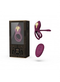 Фиолетовое эрекционное виброкольцо Bayek с пультом ДУ - Zalo - в Москве купить с доставкой