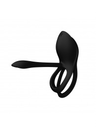 Черное эрекционное виброкольцо Bayek с пультом ДУ - Zalo - в Москве купить с доставкой