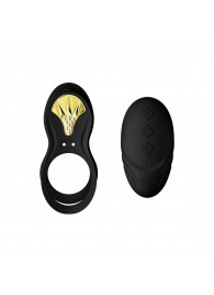 Черное эрекционное виброкольцо Bayek с пультом ДУ - Zalo - в Москве купить с доставкой