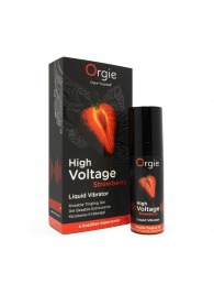 Жидкий вибратор Orgie High Voltage Strawberry - 15 мл. - ORGIE - купить с доставкой в Москве