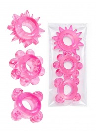 Комплект из 3 розовых эрекционных колец - Erowoman-Eroman - в Москве купить с доставкой