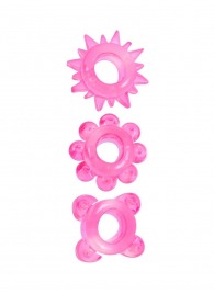 Комплект из 3 розовых эрекционных колец - Erowoman-Eroman - в Москве купить с доставкой