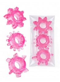 Комплект из трех розовых эрекционных колец - Erowoman-Eroman - в Москве купить с доставкой